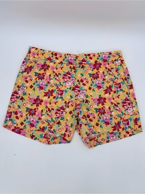 J. Crew Yellow Floral Print Women's Shorts  NWOT